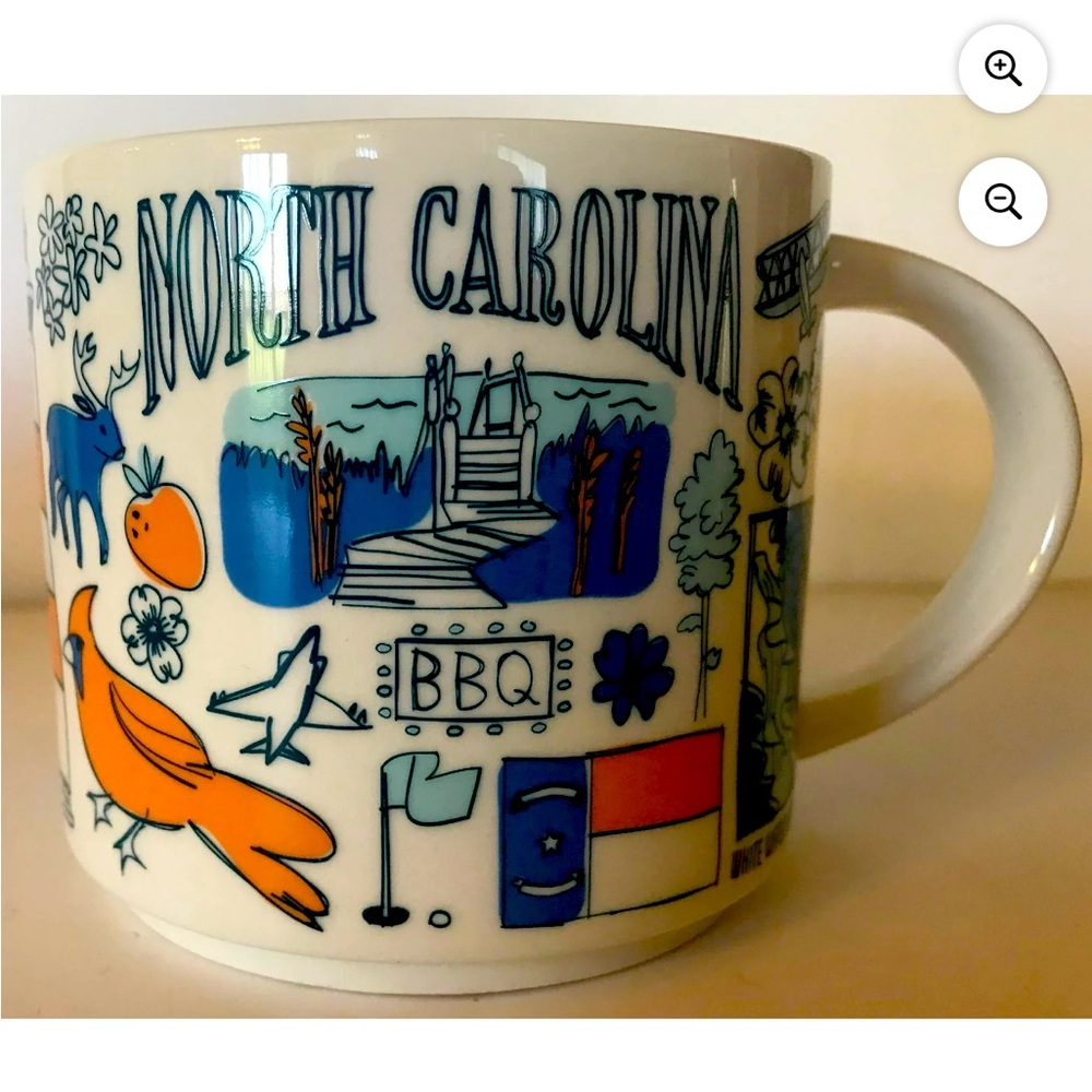 Starbucks Been There Series North Carolina Ceramic Mug, 14 Oz